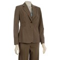 Famous NY Maker Women's 3-piece Pinstripe Pant Suit