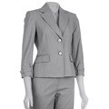 Famous NY Maker Women's 2-piece Seersucker Pant Suit