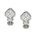 18k White Gold 4/5ct TDW Diamond Tapered Earrings