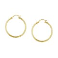 14k Gold over Sterling Silver Hoop Earrings