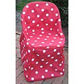 Red/ White Dot Folding Chair Covers (Set of 4)