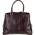 Fendi Large Plum Patent Leather Zip Tote Bag