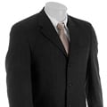 Claiborne Men's Charcoal Pinstripe Wool Suit