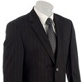 Michael Kors Men's Charcoal/ Blue Stripe Wool Suit