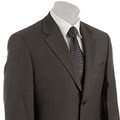 Sean John Men's Brown Sharkskin 2-button Suit