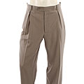 Sean John Men's Grey Sharkskin Reverse Pleated Pants