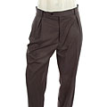 Sean John Men's Grey Plain Reverse Pleat Pant