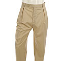 Sean John Men's Sand Plain Reverse Pleat Pant