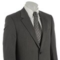 Izod Men's Grey Herringbone 2-button Suit