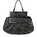 Fendi Grey/ Black Feathered Leather 'To You' Bag