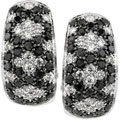 14k Gold 2 1/10ct TDW Black/ White Diamond Earrings (I-J, I1)