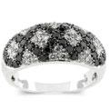 14k Gold 3/5ct TDW Black and White Diamond Ring (I-J, I1)