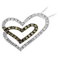 14k Gold 1/2ct TDW Champagne Diamond Necklace (I-J, I1)