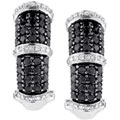 14k Gold 1 3/4ct TDW Black Diamond Earrings (I, I1)