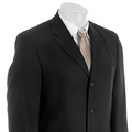 Claiborne Men's Navy Worsted Wool 3-button Suit