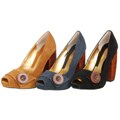Zinc Nini Women's Stacked Heel Pumps