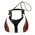 Gucci Red/ White Patent Leather Hobo Bag