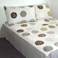 Circles Printed Cotton Queen-size Bedpsread (India)