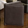 Kozmic Brown Leather Bi-fold Wallet