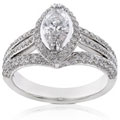 14k Gold 1 1/2ct TDW Diamond Engagement Ring (H-J, SI-I1)
