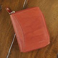 Accordion Brown Leather Wallet