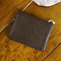 Black Leather Money Clip
