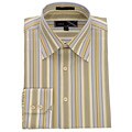 MBX Men's Kiwi Multicolor Stripe Button-up Shirt