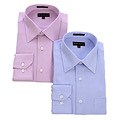 Michael Brandon Men's Extra Long Textured Dress Shirt