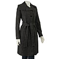 DKNY Women's Wool Boucle Herringbone Coat