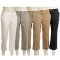 DW Sport Women's Cotton 4-pocket Capri Pants