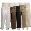 DW Sport Women's Plus Size Cotton Capri Pants