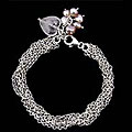 'Field of Love' Pearl and Rose Quartz Bracelet (Thailand)