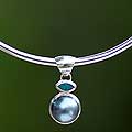 'Blue Ocean Dream' Pearl and Opal Choker (Indonesia)