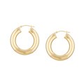 14k Yellow Gold Hoop Earrings