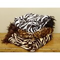 Velboa Feather Trim Throw