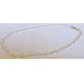 Delicate Sterling Heart Link Necklace (Israel)