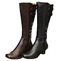 Biviel Women's Leather Tapered Heel Boots