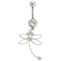 Dangling Dragonfly Curved Barbell