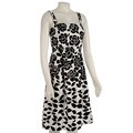 Karin Stevens Women's Black Floral Printed Cotton Sundress