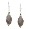 Silver Silver Grey Onyx Earrings