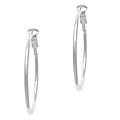 Sterling Silver Clip Hoop Earrings
