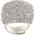 Charles Winston Pave CZ Grande Dame Dome Ring