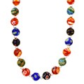 Sterling Silver Venetian Glass Bead Necklace
