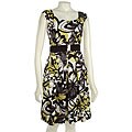 Muse Women's Belted Cap Sleeve Dress