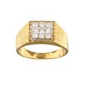 18k Yellow Gold Men's 1/2ct TDW Diamond Ring (H, I2)