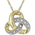 10k Yellow Gold .03ct Diamond Pendant