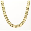 14k Yellow Gold Overlay 8-inch Cuban Bracelet