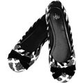 NOTW Women's Swanky Black Pattern Shoes