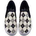 Not Of This World Grey/ Black Checkerboard Shoes