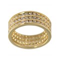 Charles Winston Cubic Zirconia Three-row Band